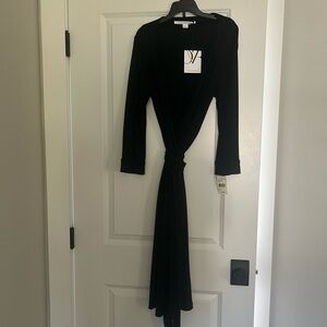 Diane Von Furstenberg Black Wrap Dress